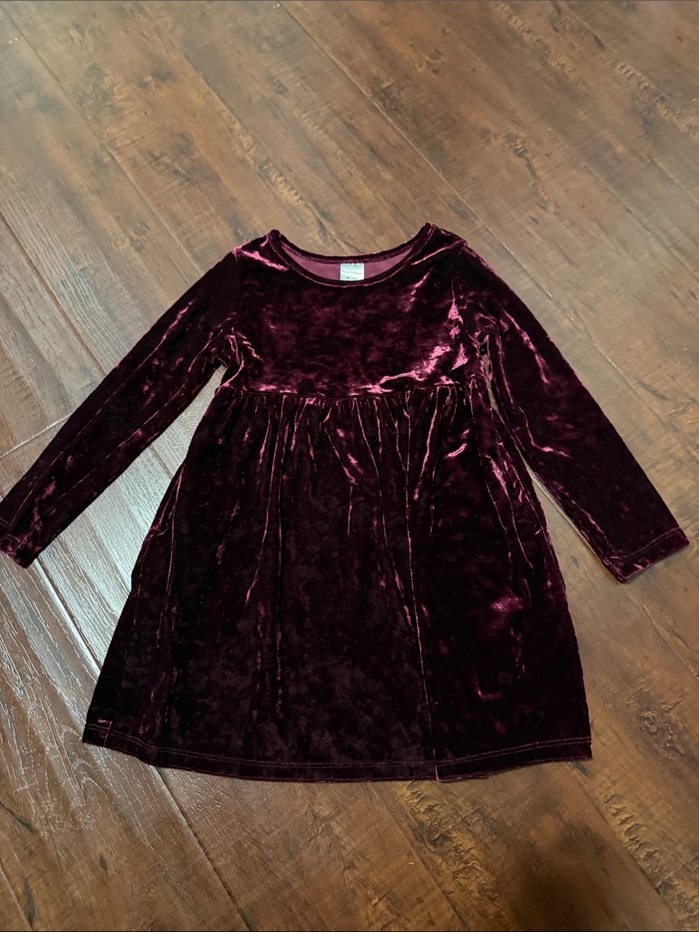 Girls dark burgundy dress